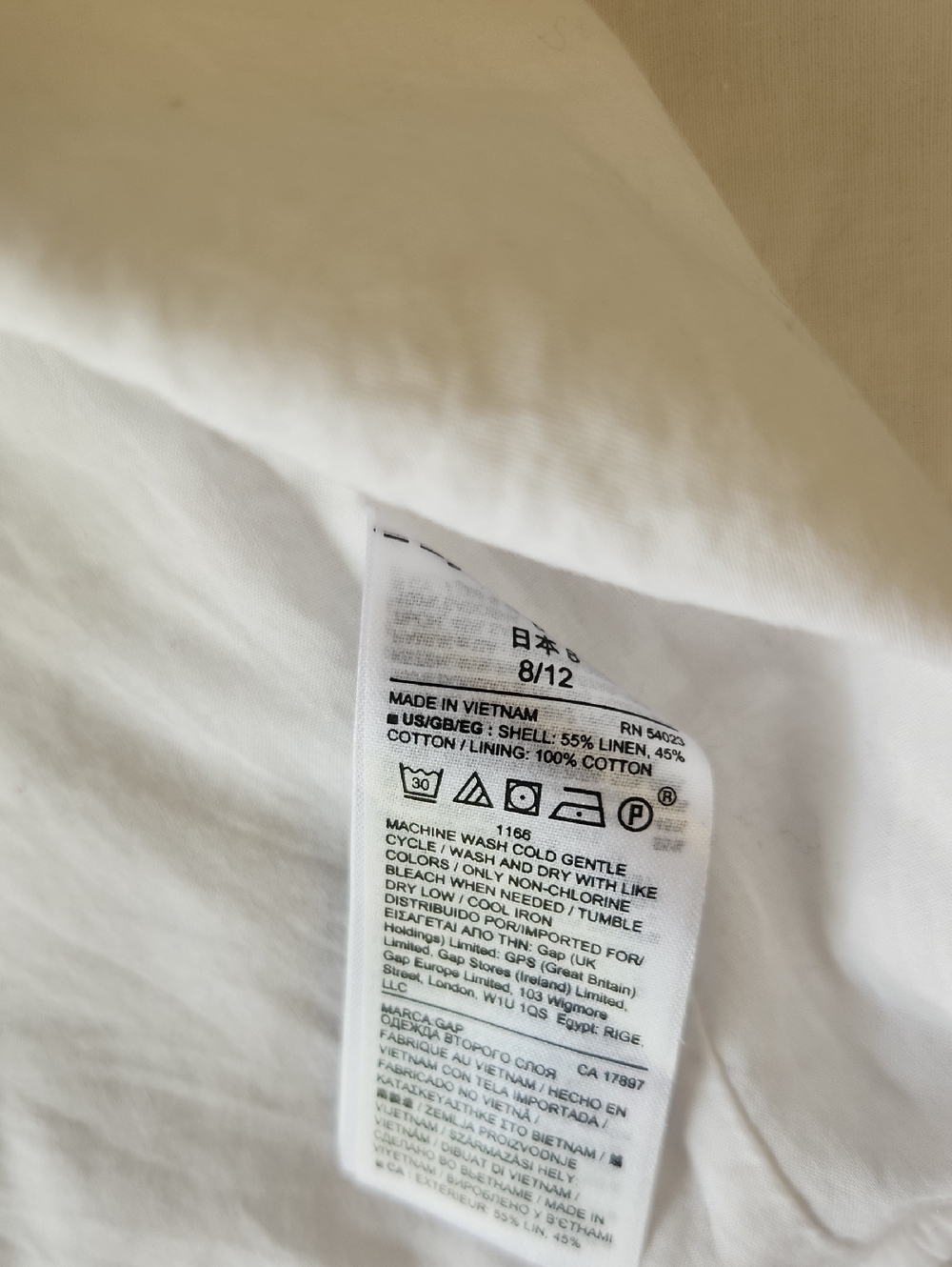 GAP Cream Button-Front Midi Skirt - Picture 4 of 5